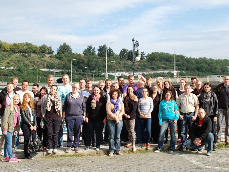 Gruppenbild Reise nach Prag