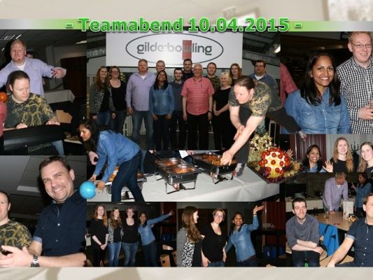 Fotocollage vom Teamabend